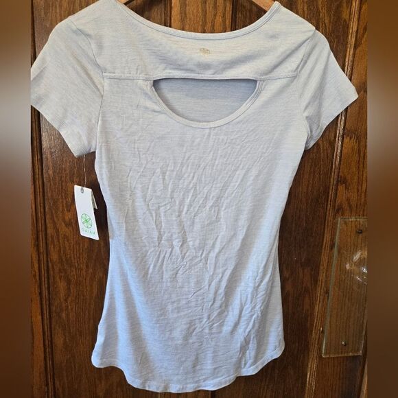 GAIAM Yoga Ruched Cut out Top XSMALL NWT - Picture 5 of 10